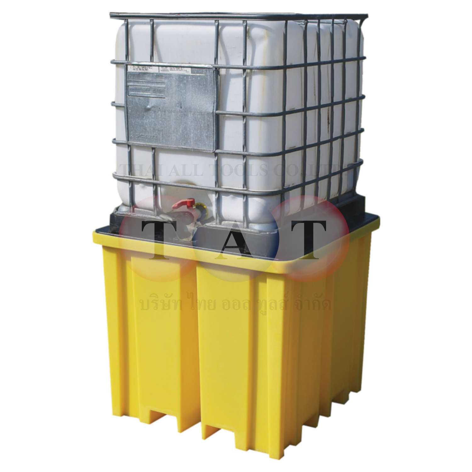 Solent Spill Control.IBC Spill Pallet with 4-Way Entry for 1 Container