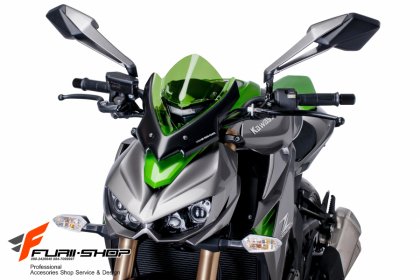 ชิวหน้า PUIG ทรงต่ำ สีเขียว FOR KAWASAKI Z1000