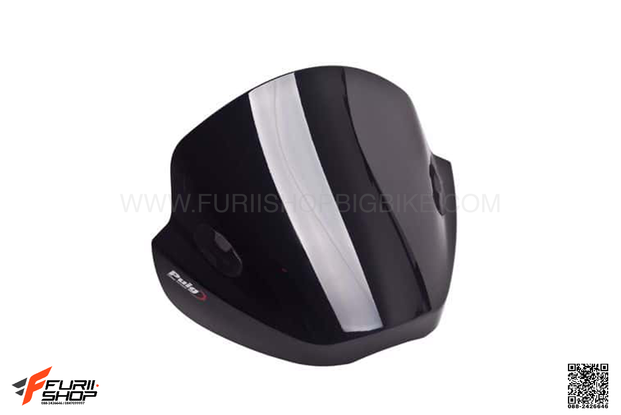 ชิวหน้า PUIG STREAM สีดำ FOR HONDA CB300F