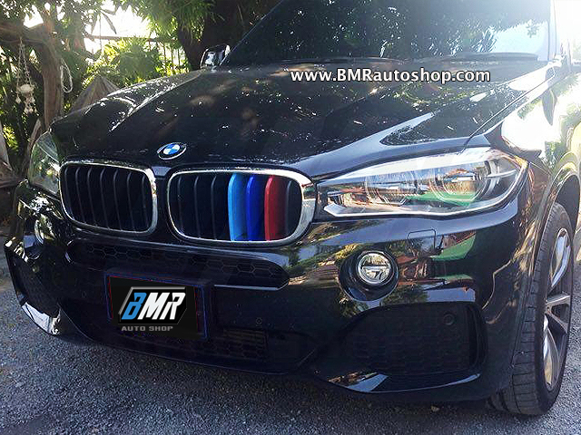 แถบสีพลาสติก M ติดกระจังหน้ารถ สำหรับ บีเอ็มดับเบิ้ลยู X5 (F15) ,X6 (F16)