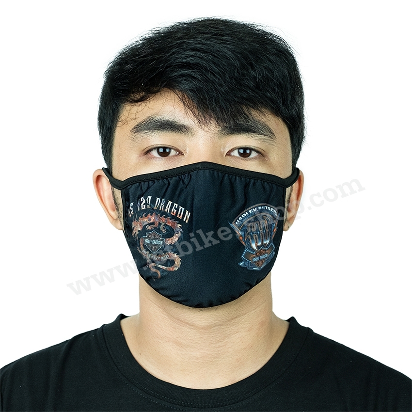 ผ้าปิดจมูกลายHDกันมลภาวะผ้านาโนแห้งไวมีที่เปลี่ยนแผ่นกรองลวดลายคมชัด #12
