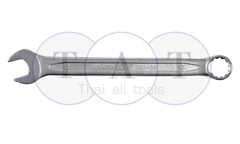 ประแจแหวนข้างปากตาย (mm-มิล) CHROME VANADIUM COMBINATION SPANNER SENATOR