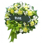 wreath หรีดดอกไม้สด