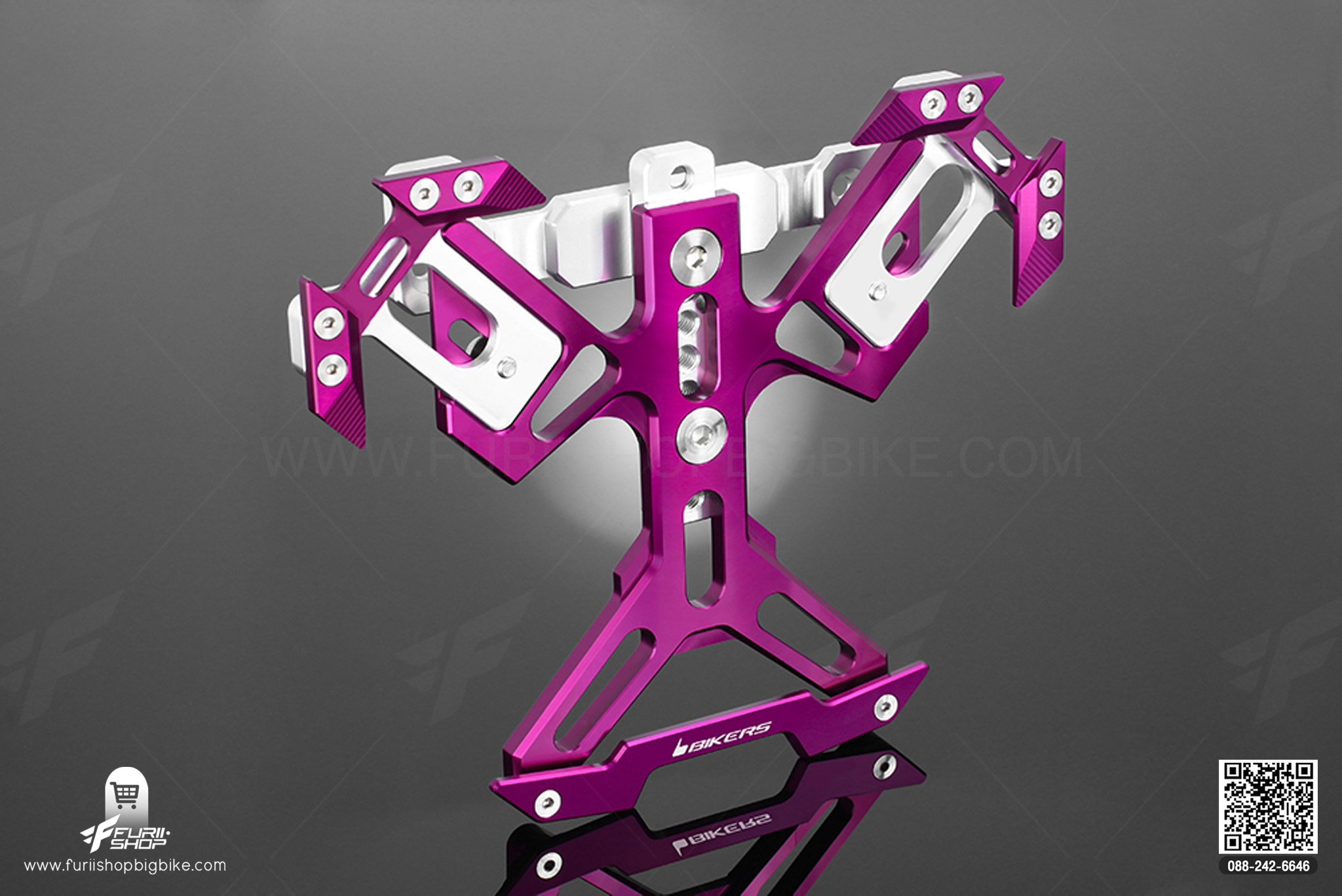 กรอบทะเบียน Rear License Support Bikers คาวาซากิ Kawasaki Ninja650, Z650, Versys650 2015-2020