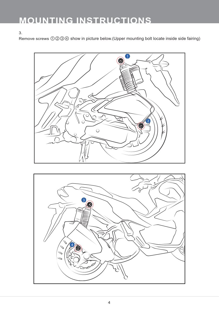 โช๊คหลังแต่ง Ohlins HO345 For Honda ADV 160 ปี 2022-2023