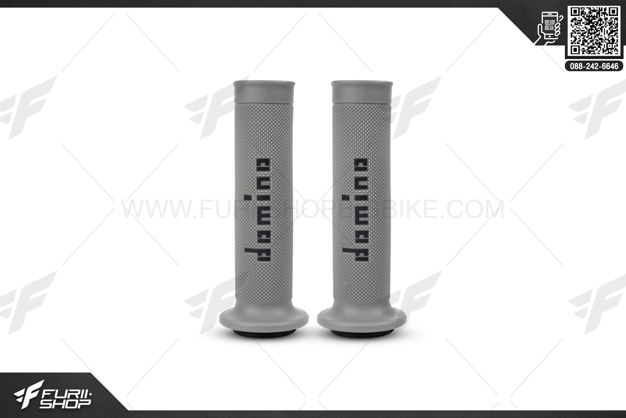 ปลอกแฮนด์ Domino Racing รุ่น A 010 ปี 2020 สีเทา รหัส A01041C4046B7-0