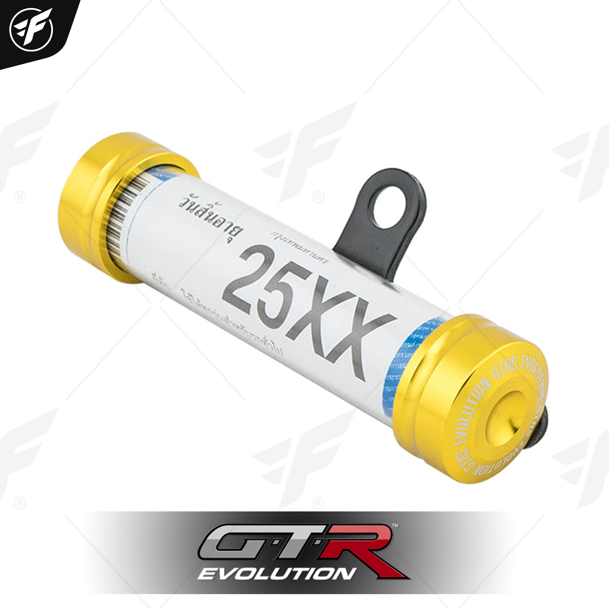 แคปซูล พรบ GTRS ทุกรุ่น เงิน ขายึดดำ (หลอดอคริลิค25mm) ทอง