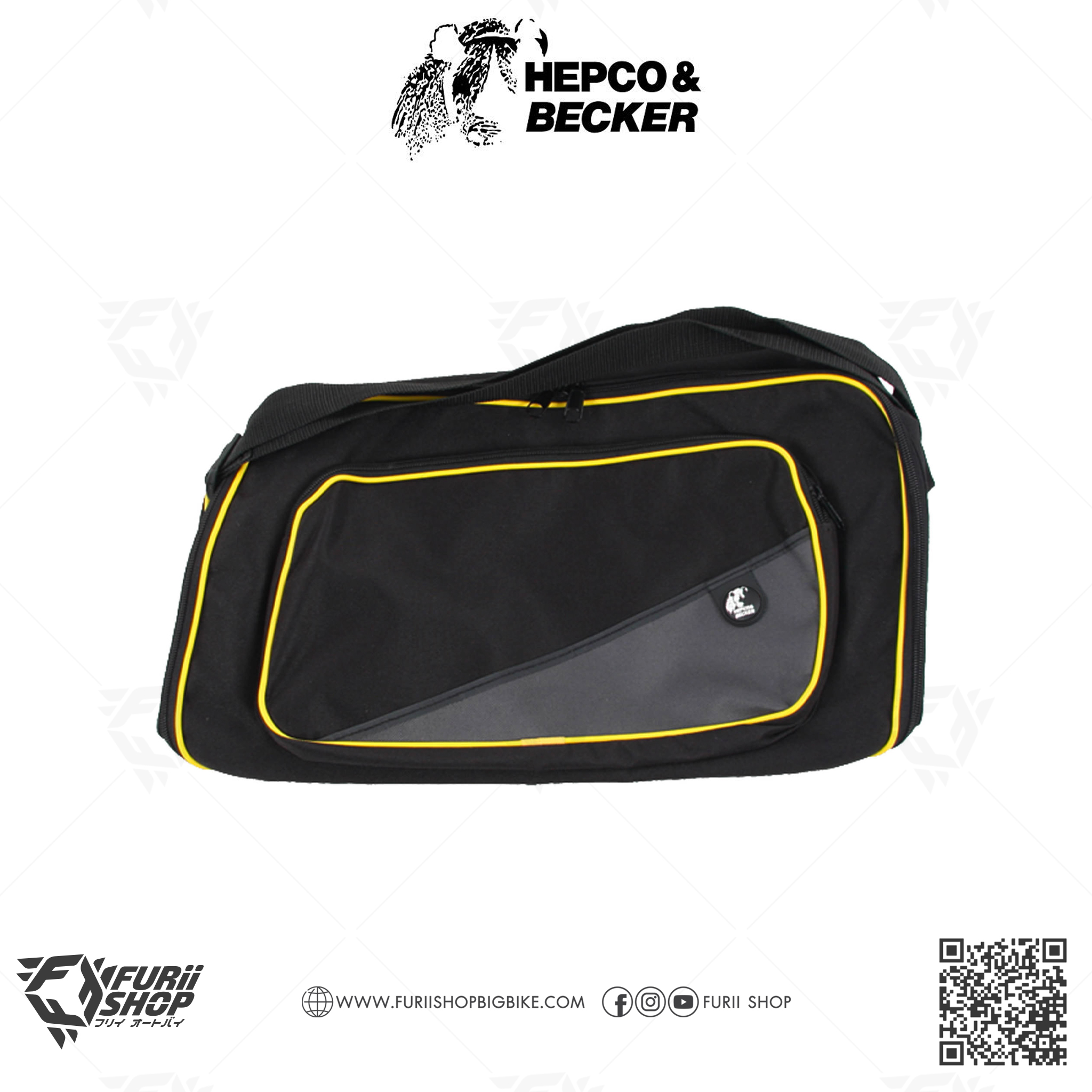กระเป๋าข้างใน HEPCO & BECKER : Junior 30 Inner Bag for Junior 30 Flash/Flash Right Black