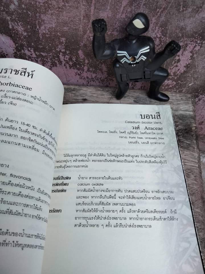 คู่มือฐานข้อมูลพืชพิษ พืชบางชนิดอาจมีพิษร้ายต่อชีวิตเพราะความรู้เท่าไม่ถึงการณ์ หนังสือสำคัญประจำบ้าน