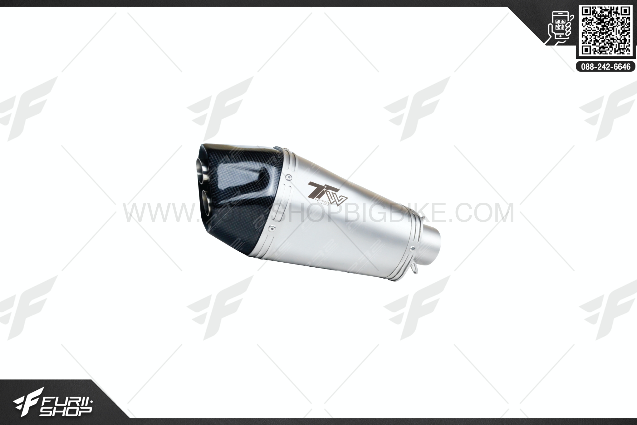 ท่อไอเสีย มอเตอร์ไซค์ PR2 TW SHORTY FOR KAWASAKI NINJA 1000, Z1000