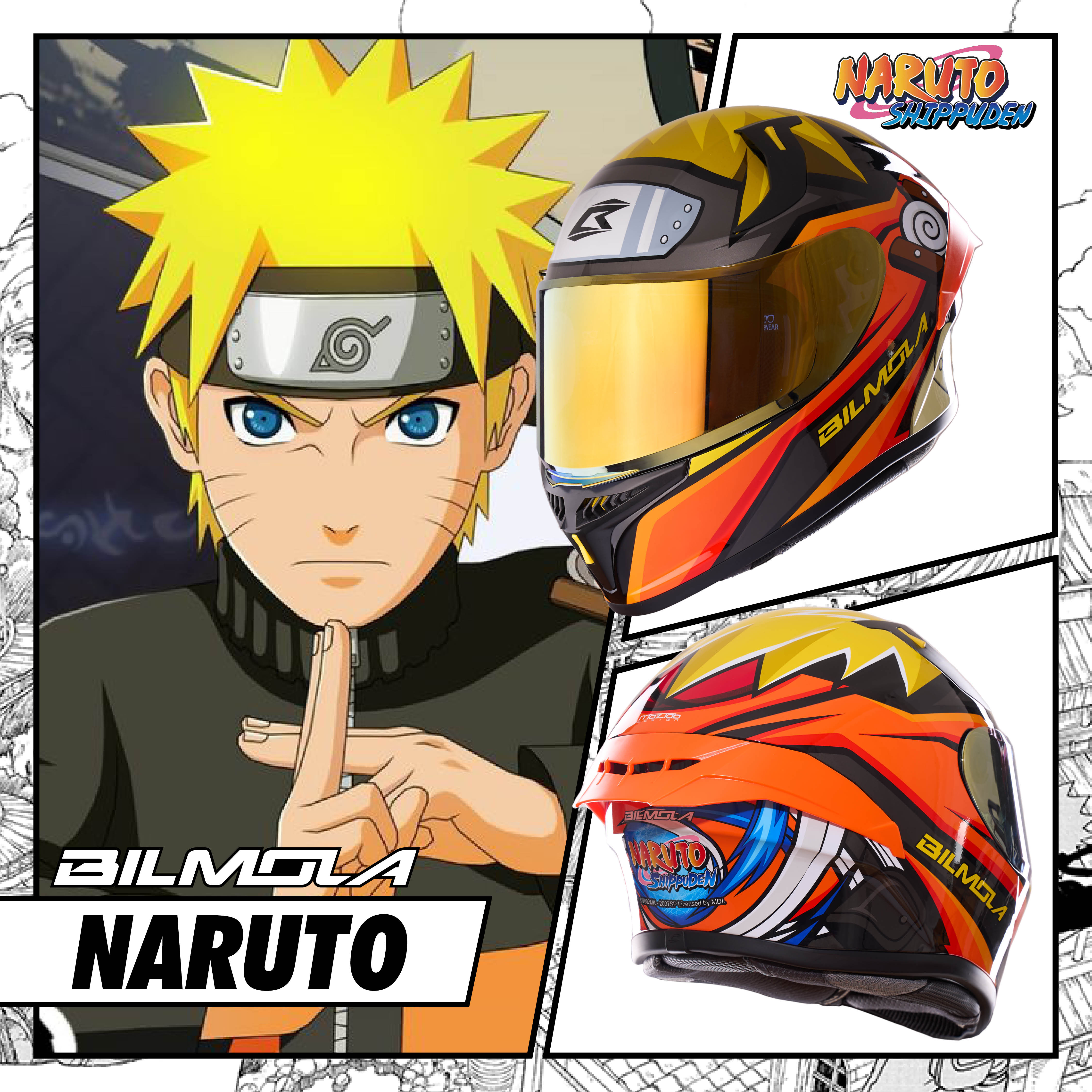 หมวกกันน็อคเต็มใบ Bilmola | Naruto [Limited Edition] : NARUTO