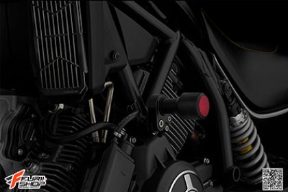 กันล้มกลาง BIKERS สีแดง FOR DUCATI SCRAMBLER มอเตอร์ไซคื บิ๊กไบค์ Bigbike