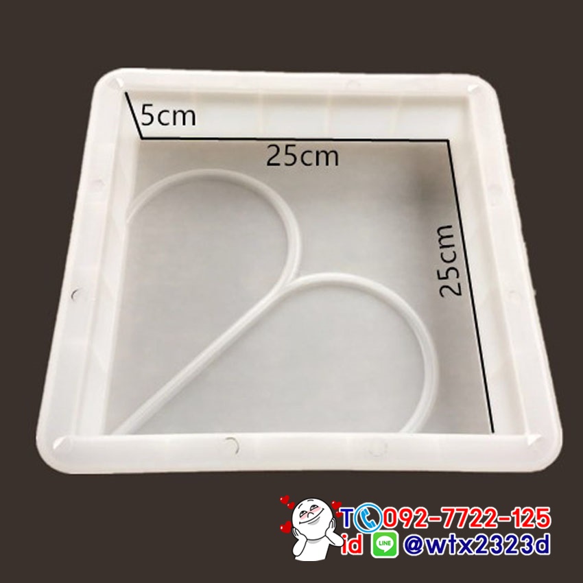 แม่พิมพ์บล็อคคอนกรีต ลายดอกไม้