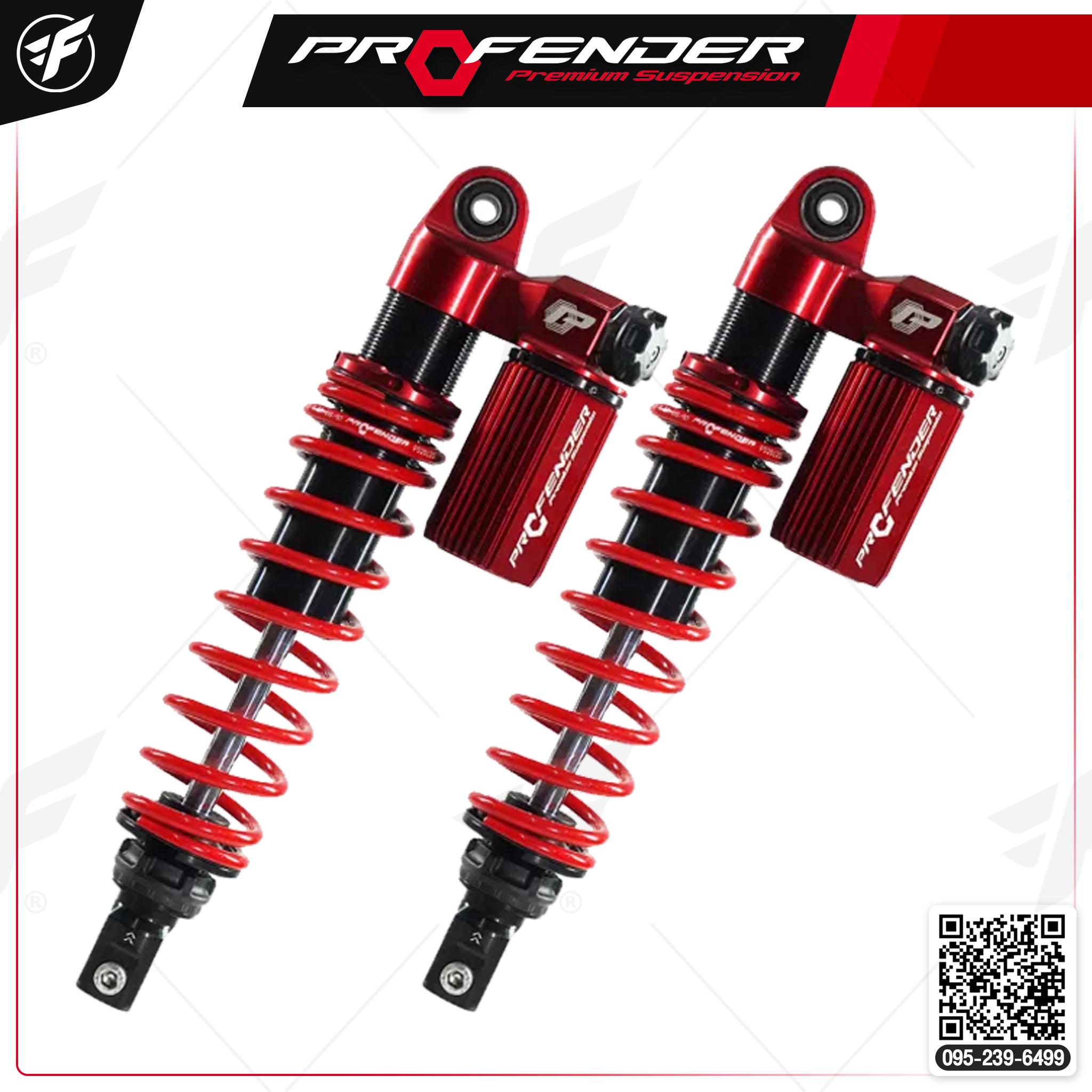 โช๊ค PROFENDER SERIES X FOR YAMAHA XMAX 250 / 300 PMXS-YA2001-S(RD)