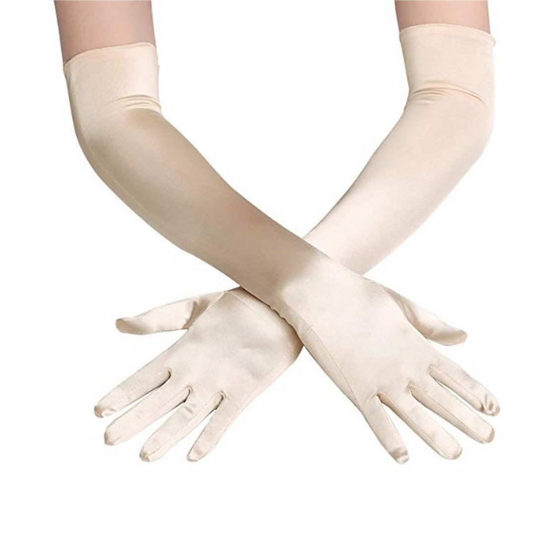 ถุงมือออกงาน แบบยาว ถุงมือเจ้าสาว ถุงมือแฟนซี