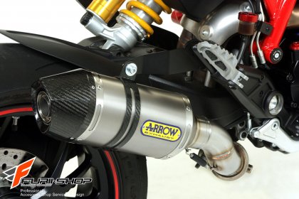 ท่อมอเตอร์ไซค์ ARROW TITANIUM SLIP-ON FOR HYPERMOTARD821 ท่อแต่ง ท่อสูตร ท่อบิ๊กไบค์ ท่อBigbike ท่อไอเสีย เอ็กพอร์ต