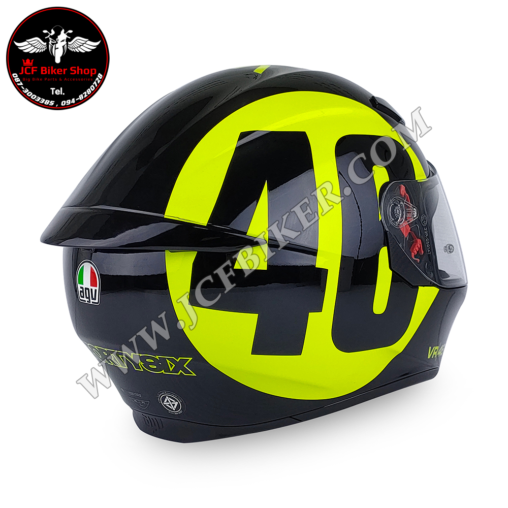 หมวกกันน็อค AGV K3-SV BOLLO 46 BLACK/YELLOW