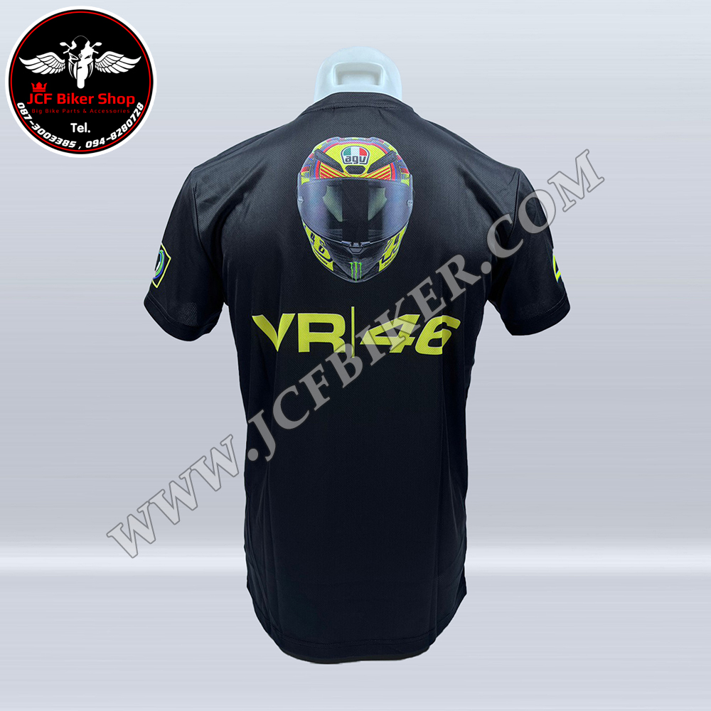 เสื้อยืดขี่มอเตอร์ไซค์ เสื้อยืดมอเตอร์ไซค์ เสื้อแขนสั้น VR 46 JT-542 เนื้อผ้าไมโคไฟเบอร์มีประสิทธิภาพในการซับเหงื่อสูงผ้าแห้งเร็ว