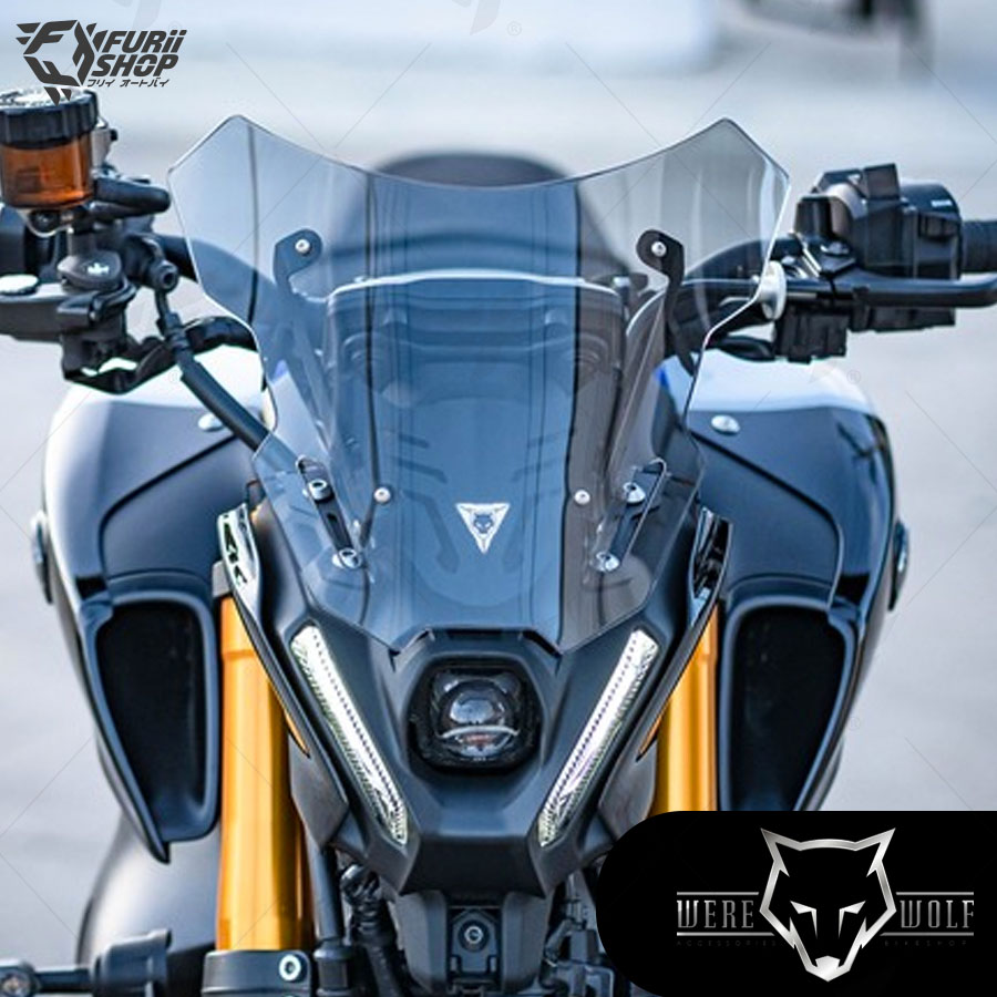 ชิลด์หน้า Were Wolf V-02 Gen 3 Smoke M530 : for Yamaha MT07 2018-2022
