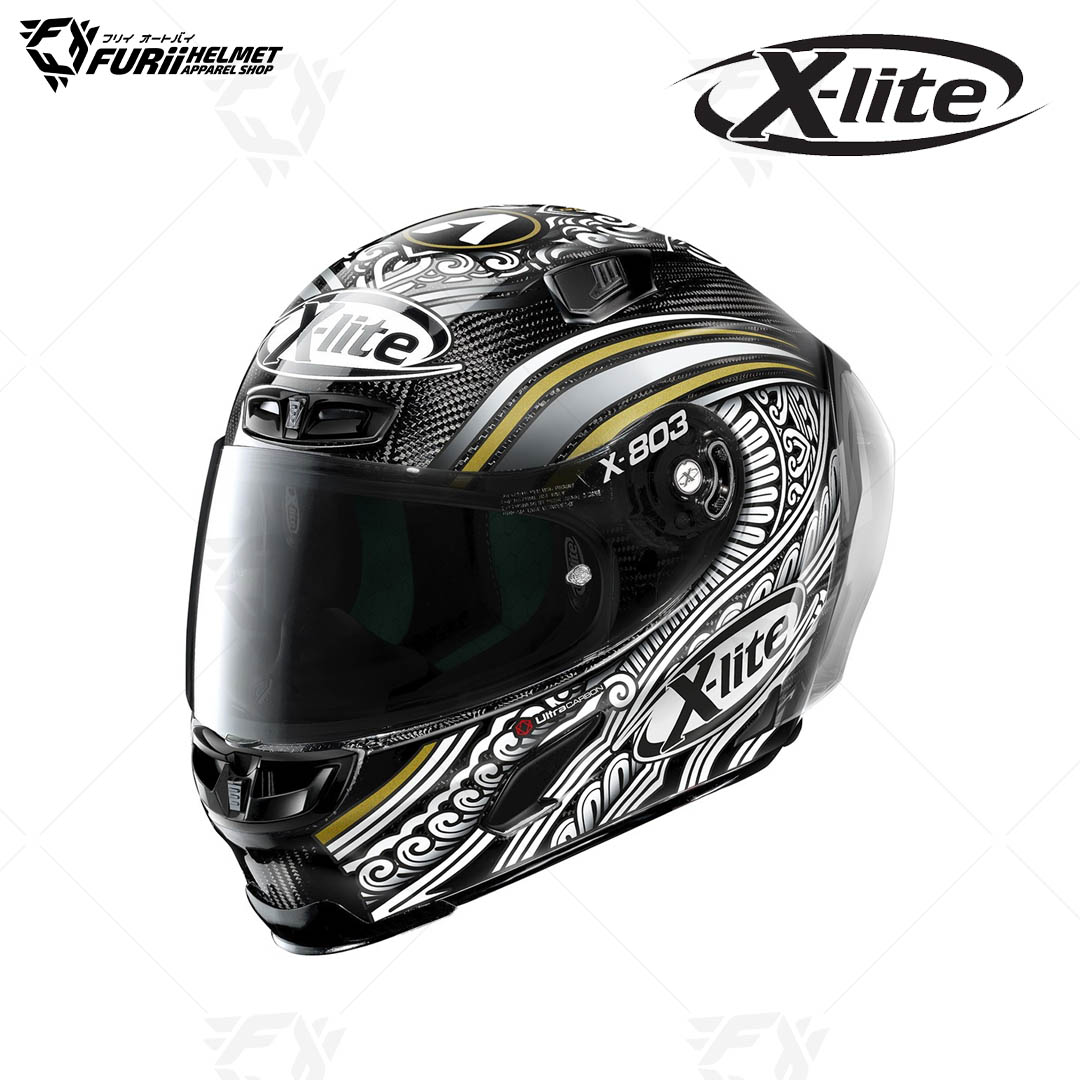 หมวกกันน็อค X-LITE : X-803RS ULTRA CARBON REPLICA CANET TEST CARBON61