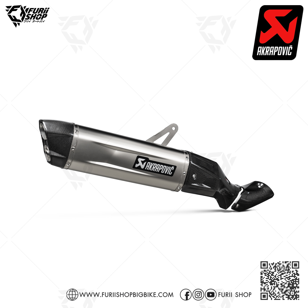 ท่อ AKRAPOVIC SLIP ON NEW SHAPE FOR Honda AfricaTwin 2020-2022 CRF1100L