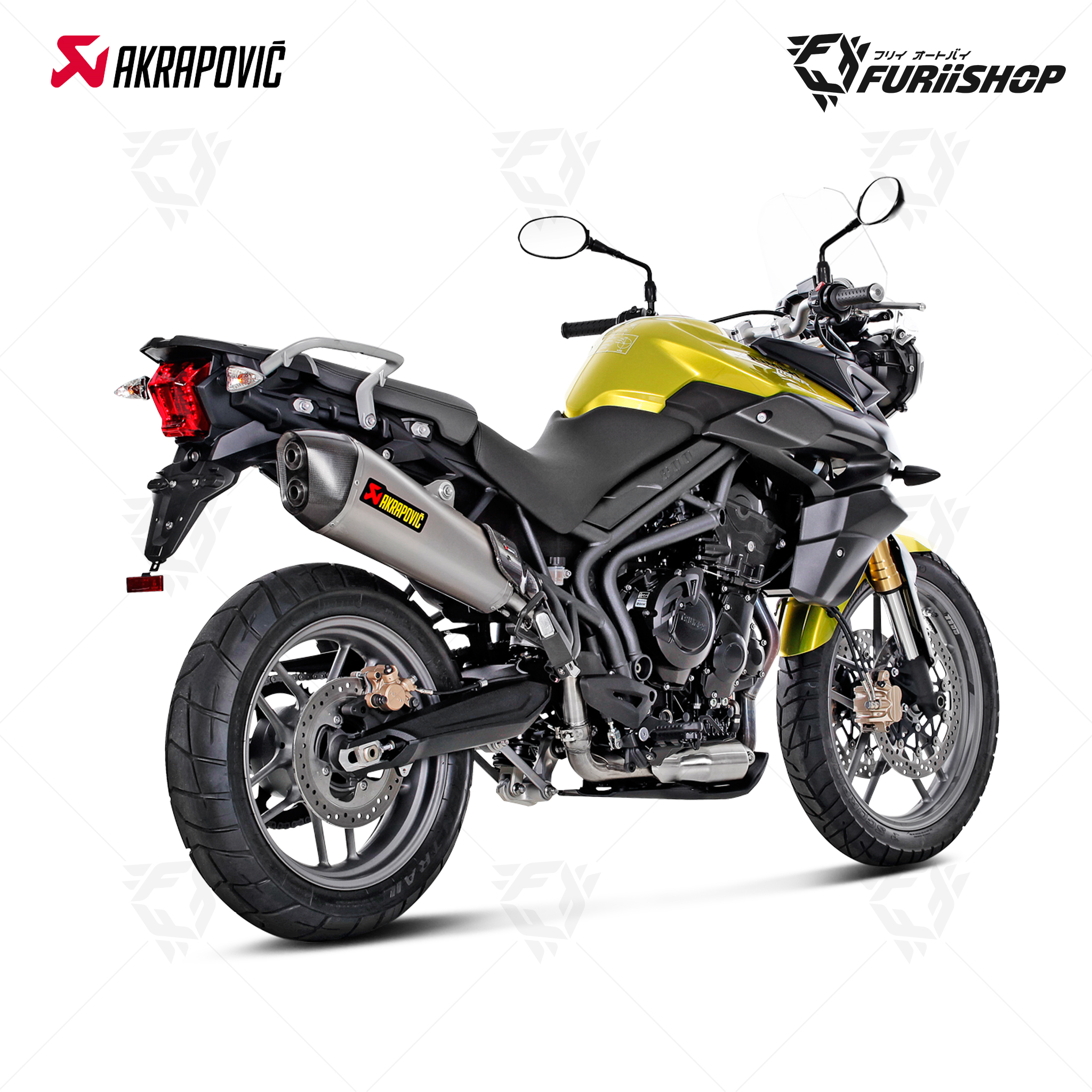 ท่อแต่ง Akrapovic - Slip On for : Triumph Tiger 800