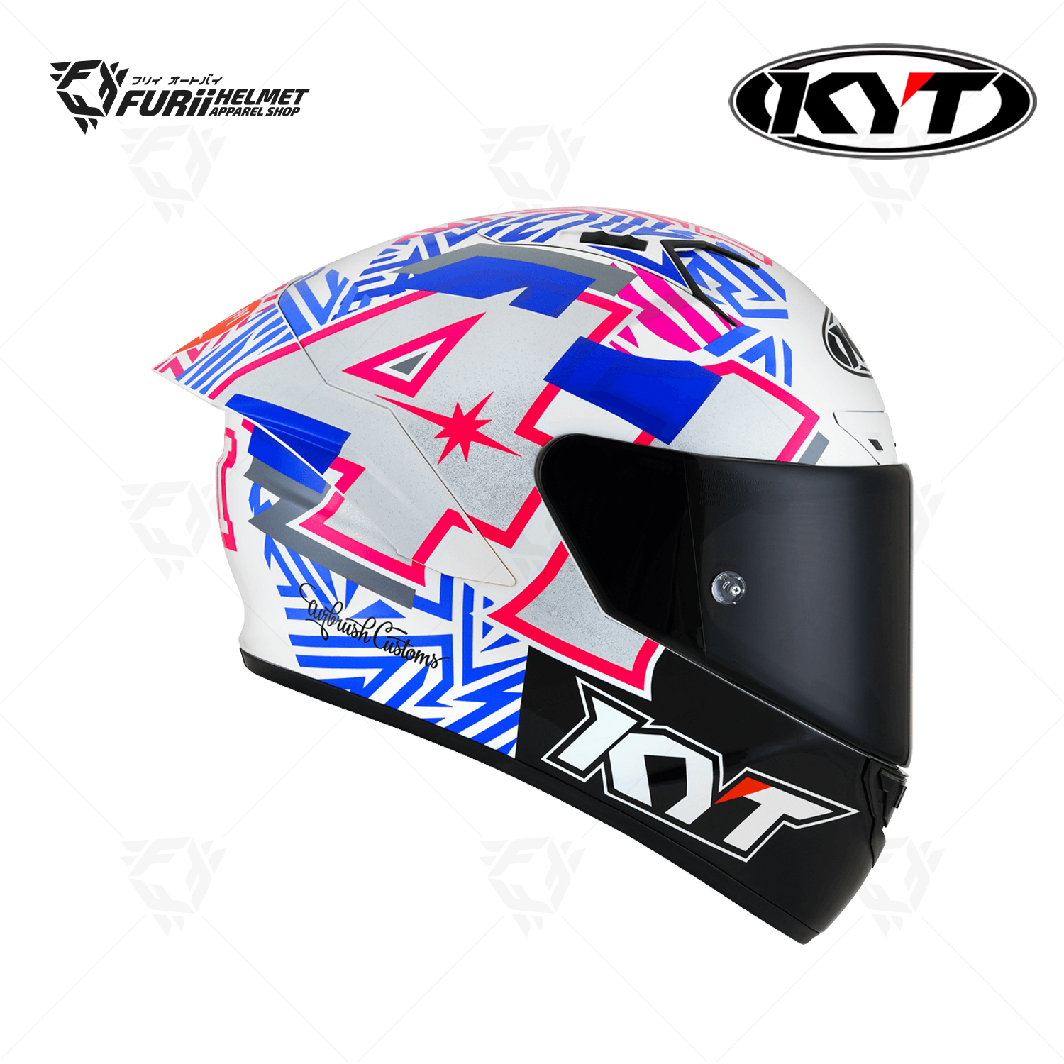 หมวกกันน็อค KYT : NZ-RACE ESPARGARO 2022 REPLICA WITH RAW/E06