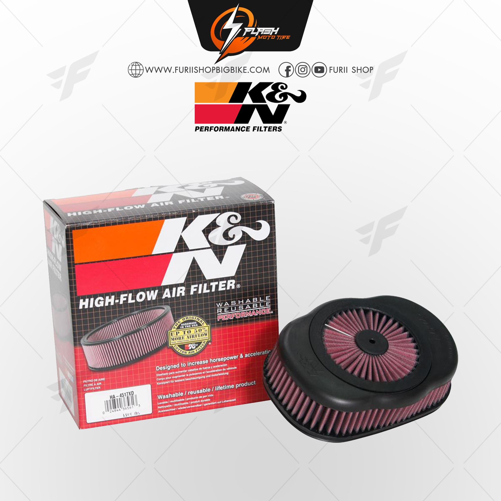 กรองอากาศ K&N สำหรับ HONDA