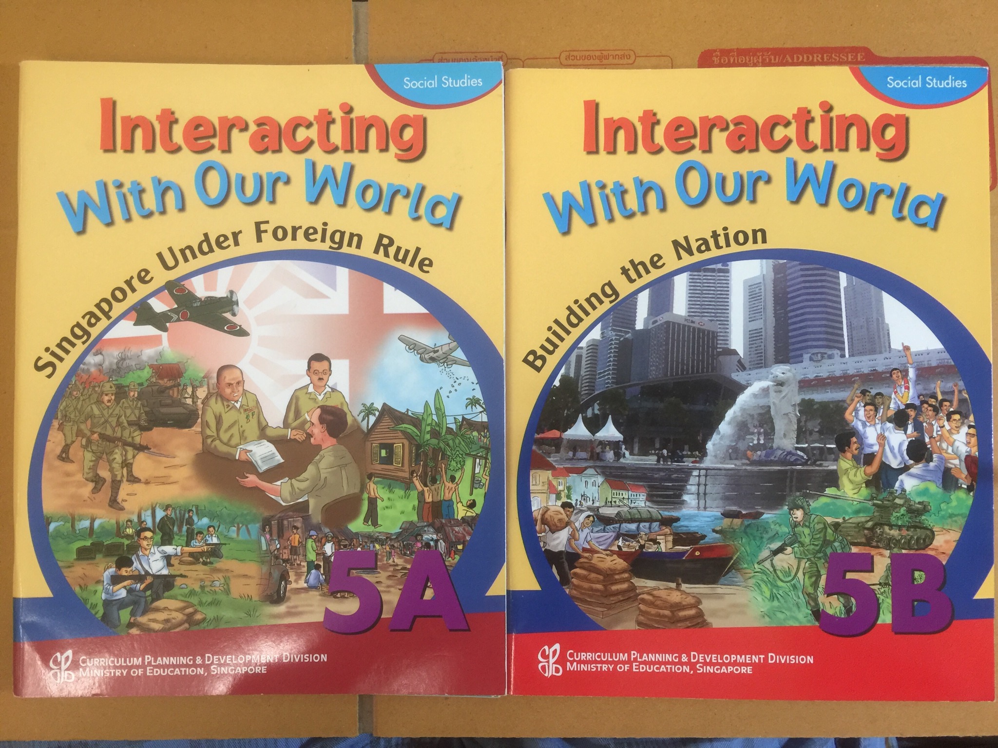 หนังสือแบบเรียนของประเทศสิงคโปร์รวม 4 เล่ม Interacting with Our World 0 กก.