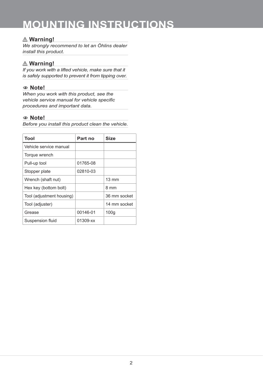 สปริงโช้คหน้า Ohlins FKS219 For Triumph Bonneville Bobber 2017-2020