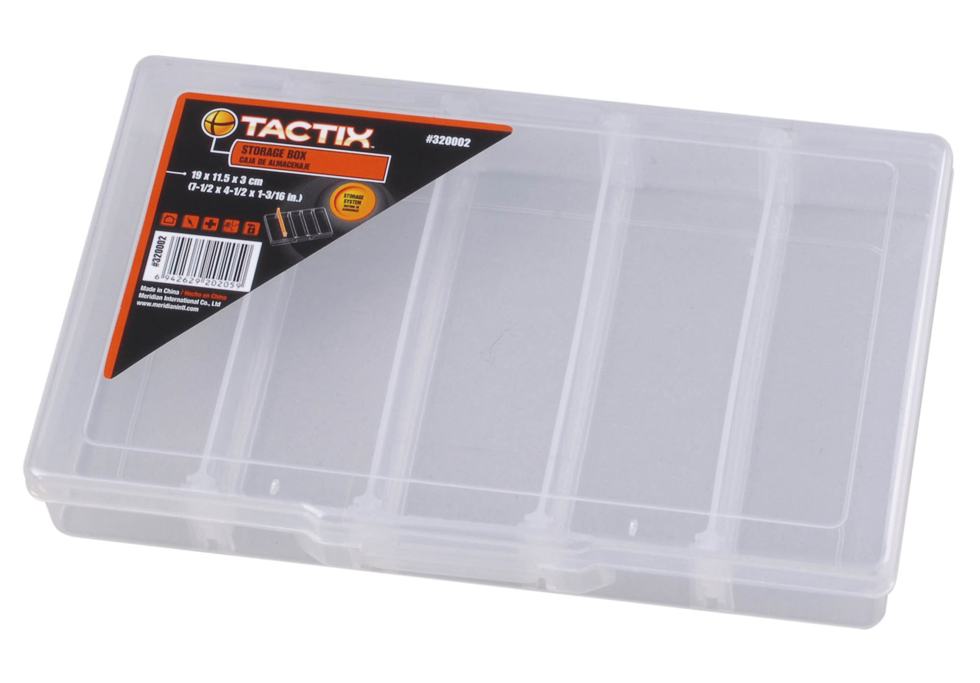 กล่องพลาสติก อเนกประสงค์ 5 ช่อง #320002 TACTIX