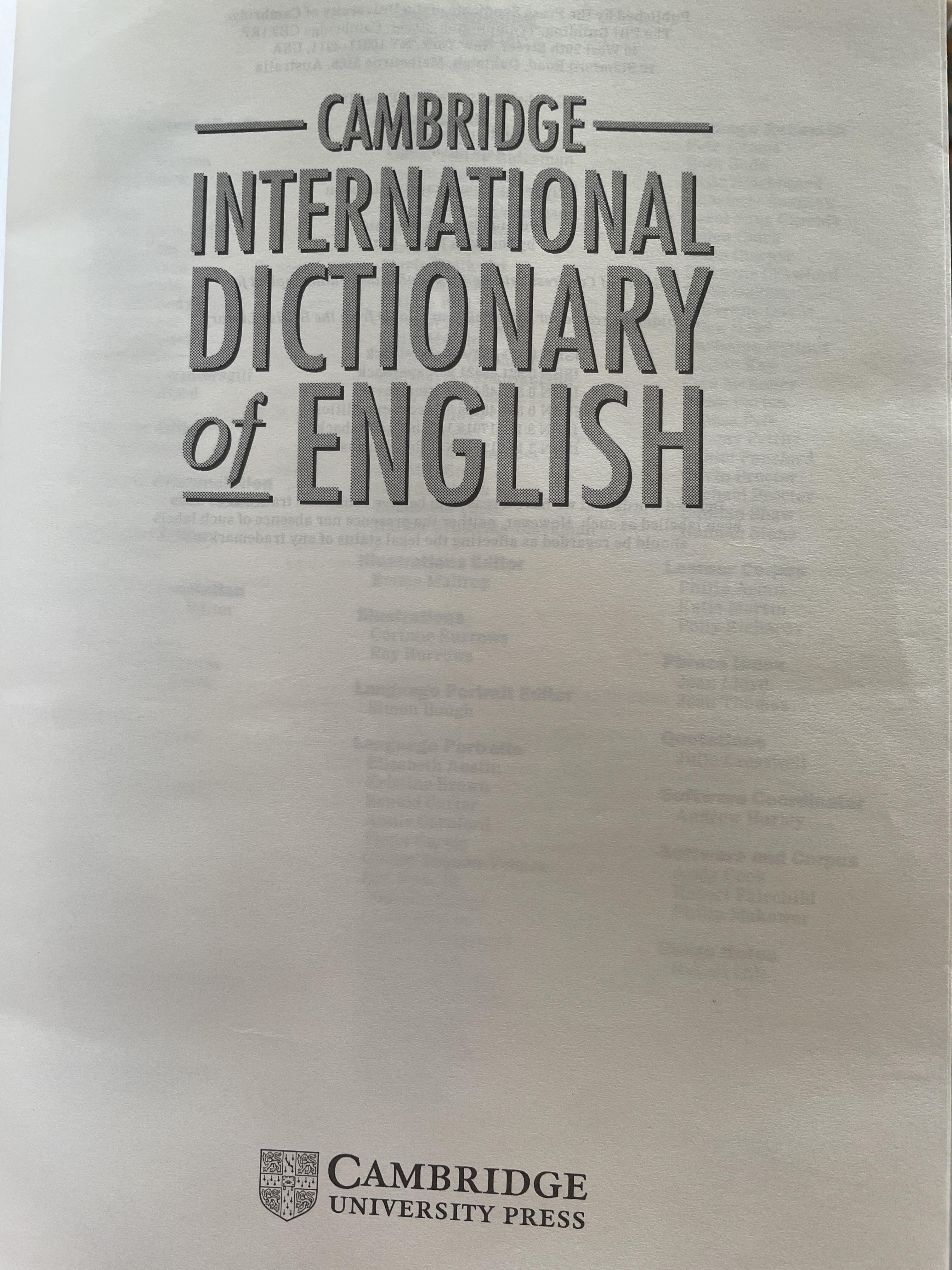 CAMBRIDGE INTERNATIONAL DICTIONARY OF. ENGLISH Guides you to the meaning 6 กก.