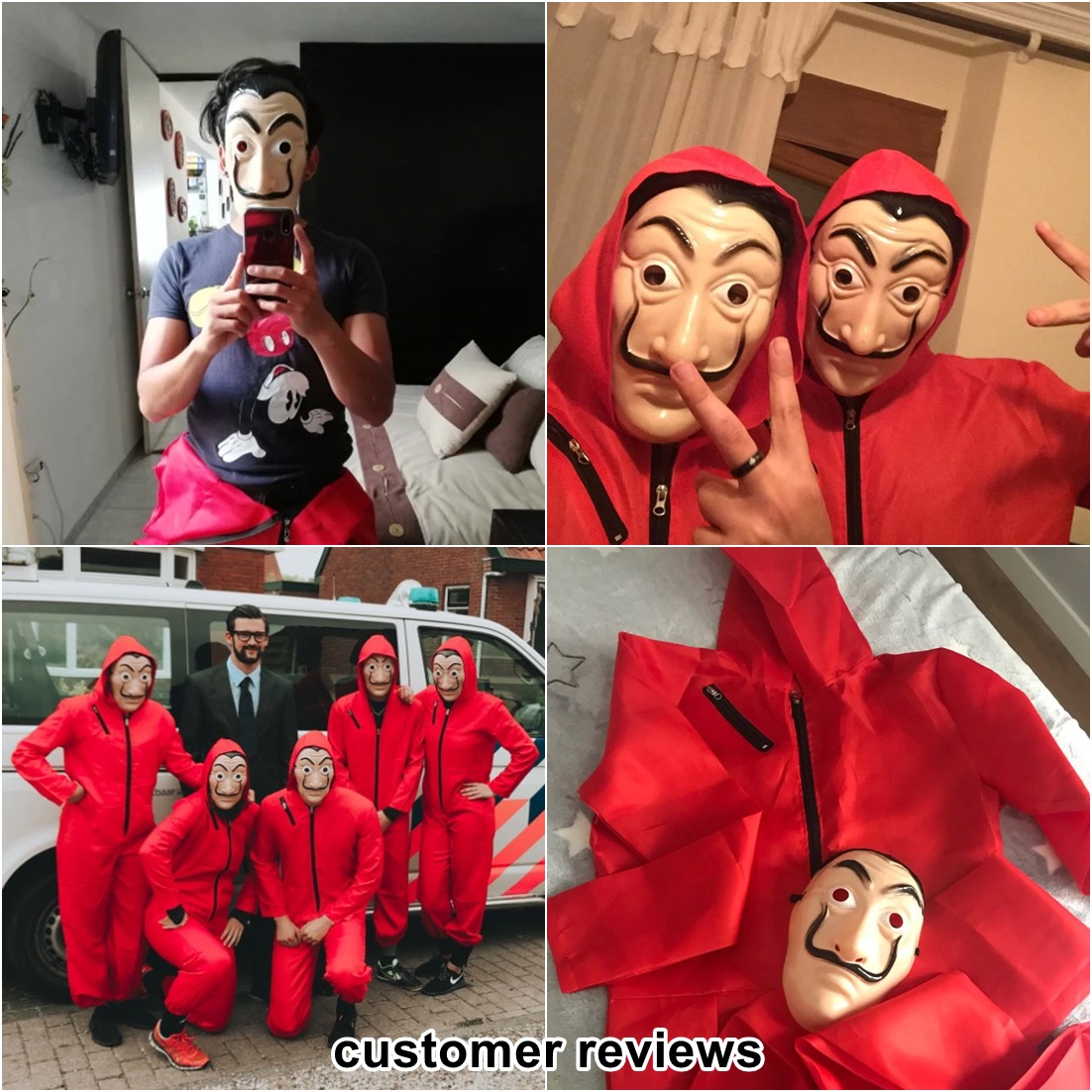 หน้ากาก+ชุด จากซีรีย์ Netflix ชื่อดัง Money Heist 
