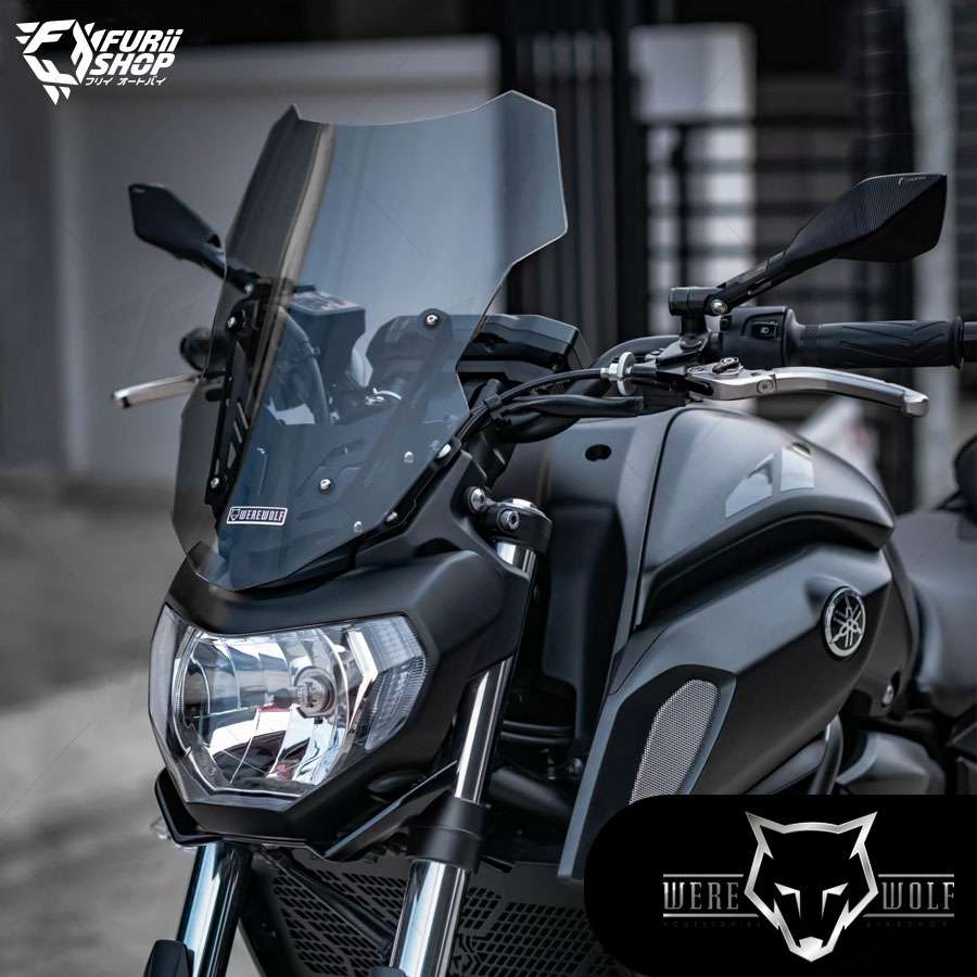 ชิลด์หน้า Were Wolf V-03 Smoke M530 : for Yamaha MT07 2018-2020