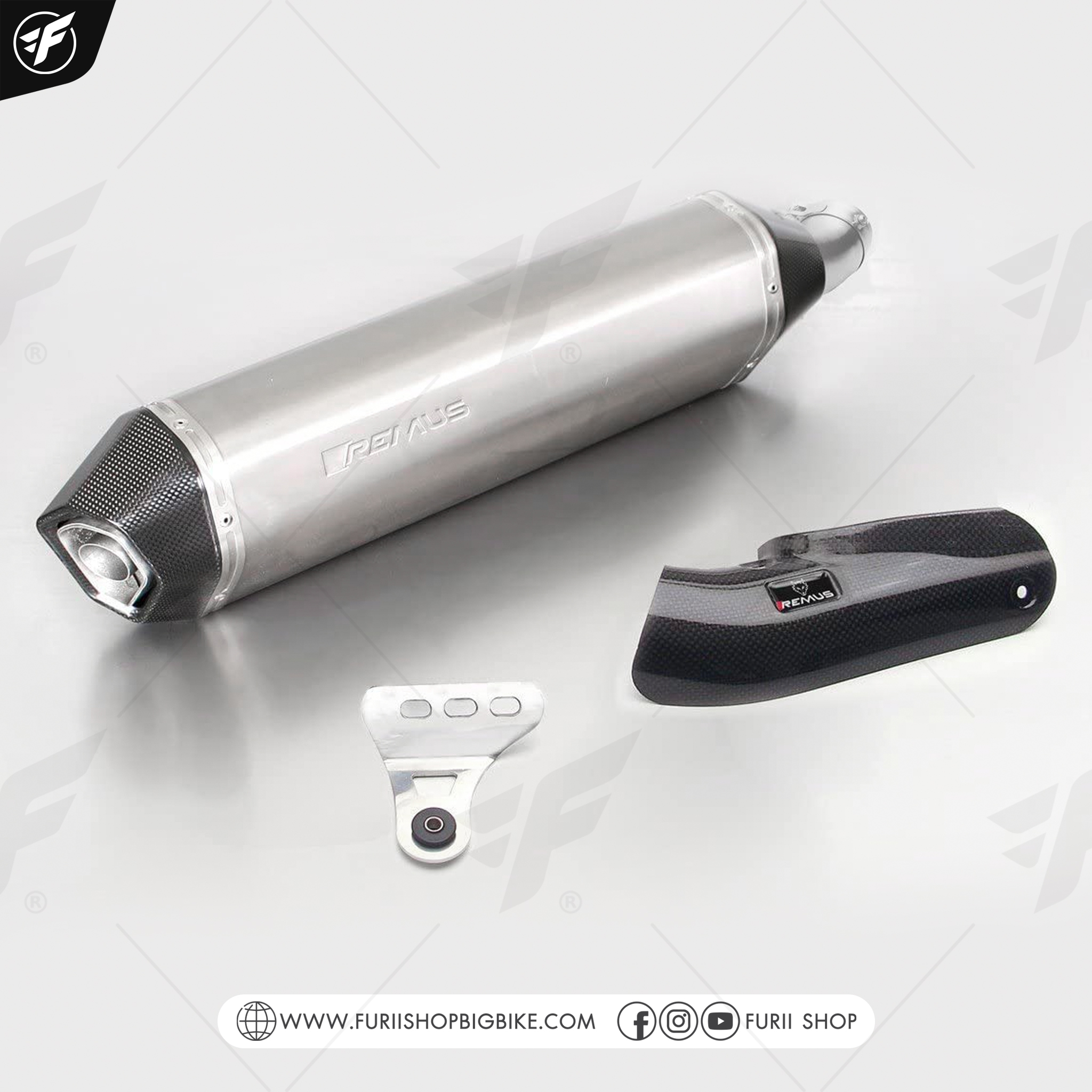 ท่อ Remus Slip-on Titanium for BMW R1200GS 09-18'