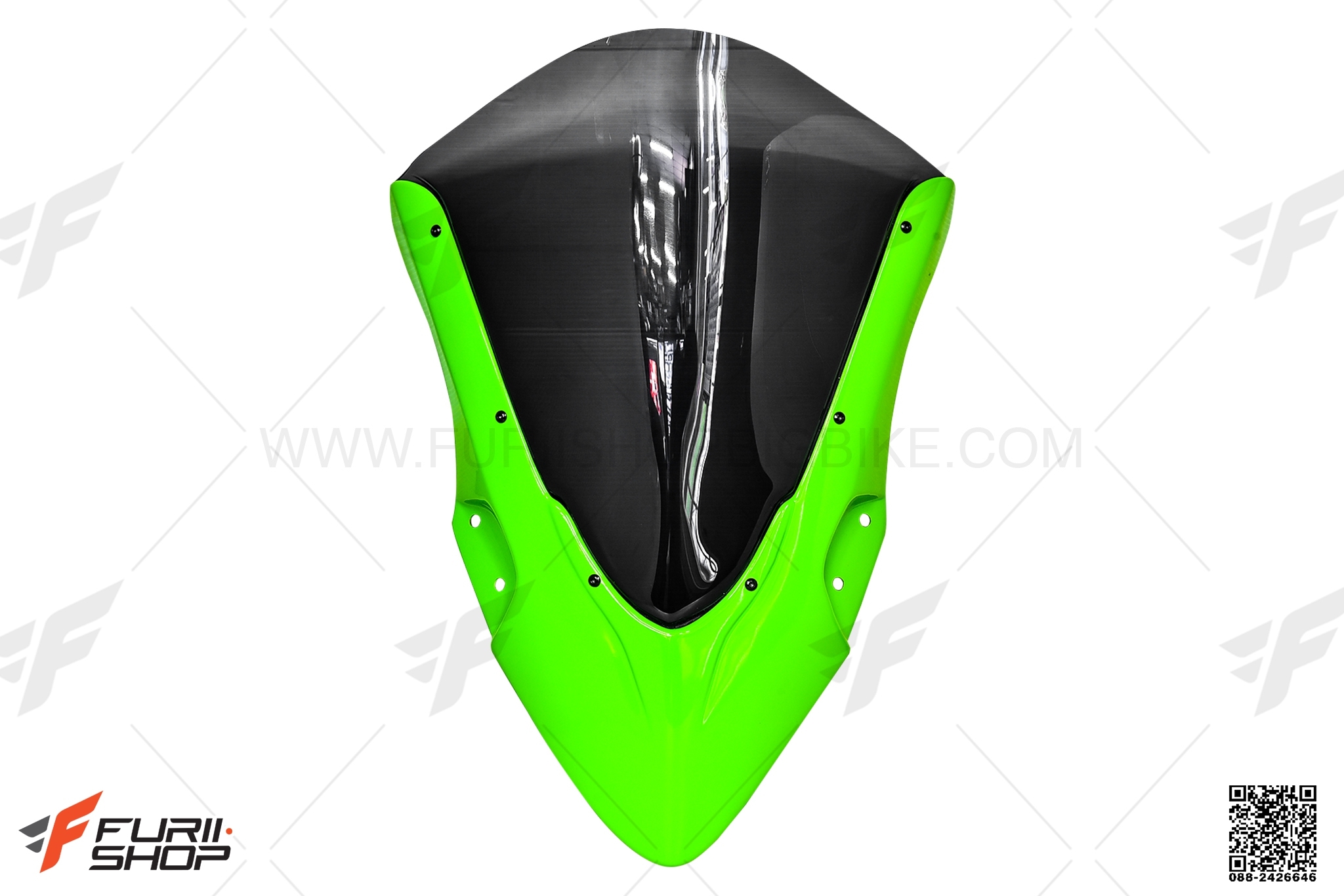 ชิวหน้า MAXTECH สีเขียว FOR KAWASAKI NINJA400