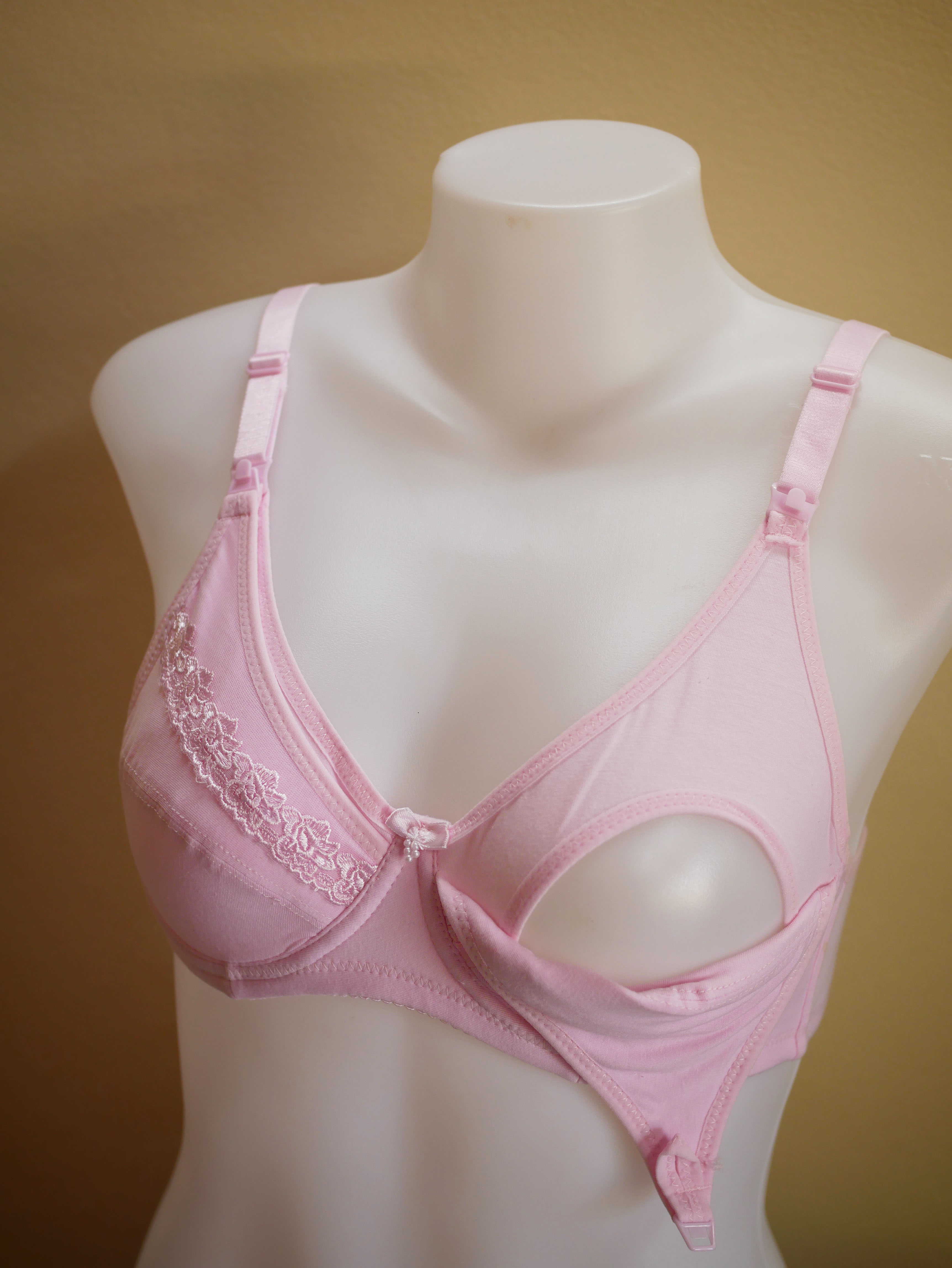 A526_[Size-34/75-สีชมพู]_เสื้อชั้นในให้นม-มีโครง