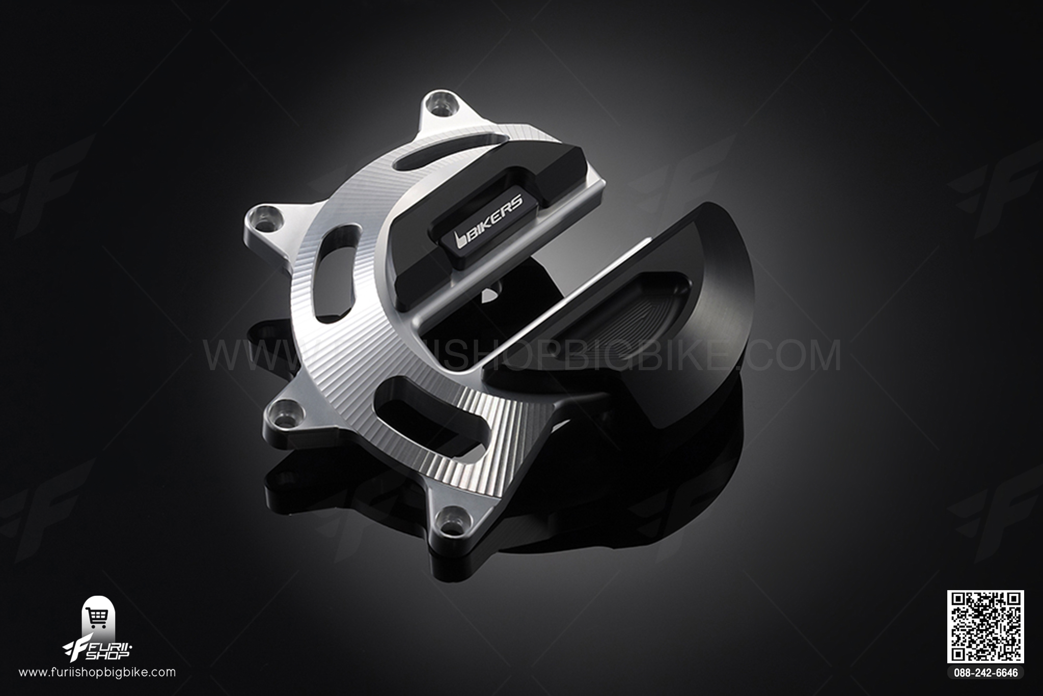 Engine Guard Set (Right) สีเงิน Ducati MONSTER795-796