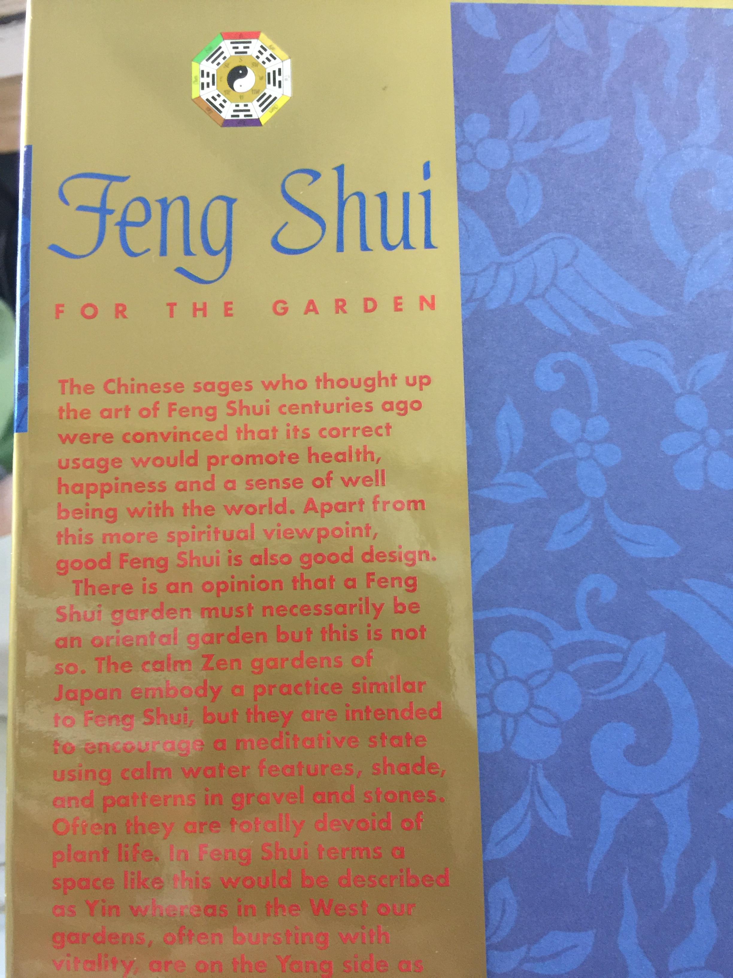 FENG SHUI. FOR THE GARDEN. A PRACTICAL AND EASY TO USE GUIDE TO THE ART OF. FENG. SHUI. IN THE GARDEN ผู้เขียน Jonathan Dee 0 กก.