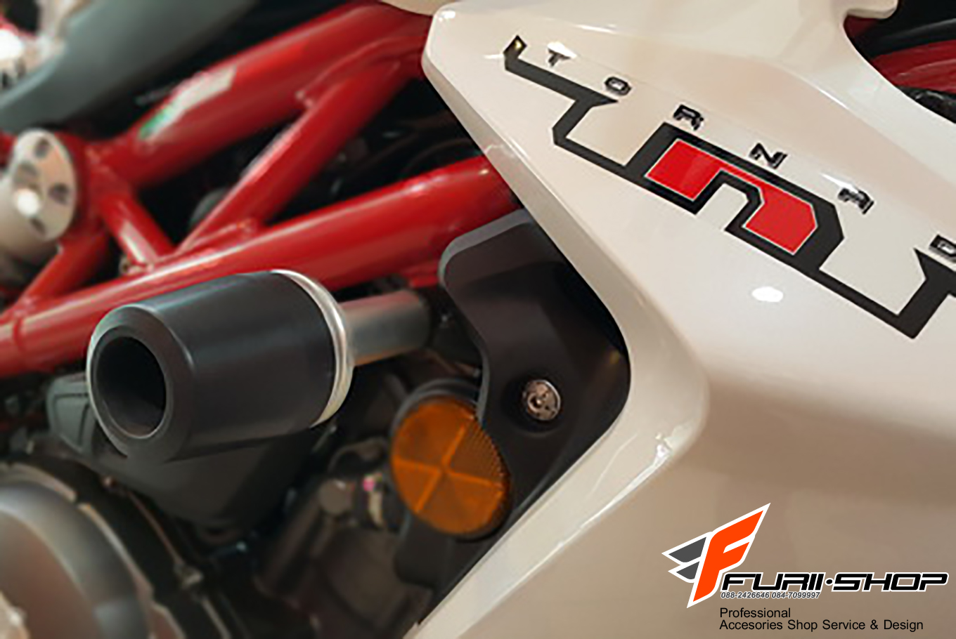 กันล้มกลาง MOTH FOR BENELLI TNT300 สีทอง