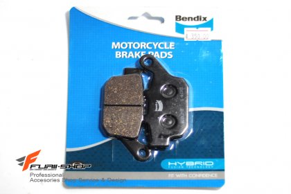 ผ้าเบรค BENDIX HYBRID หลัง FOR HONDA CBR250R