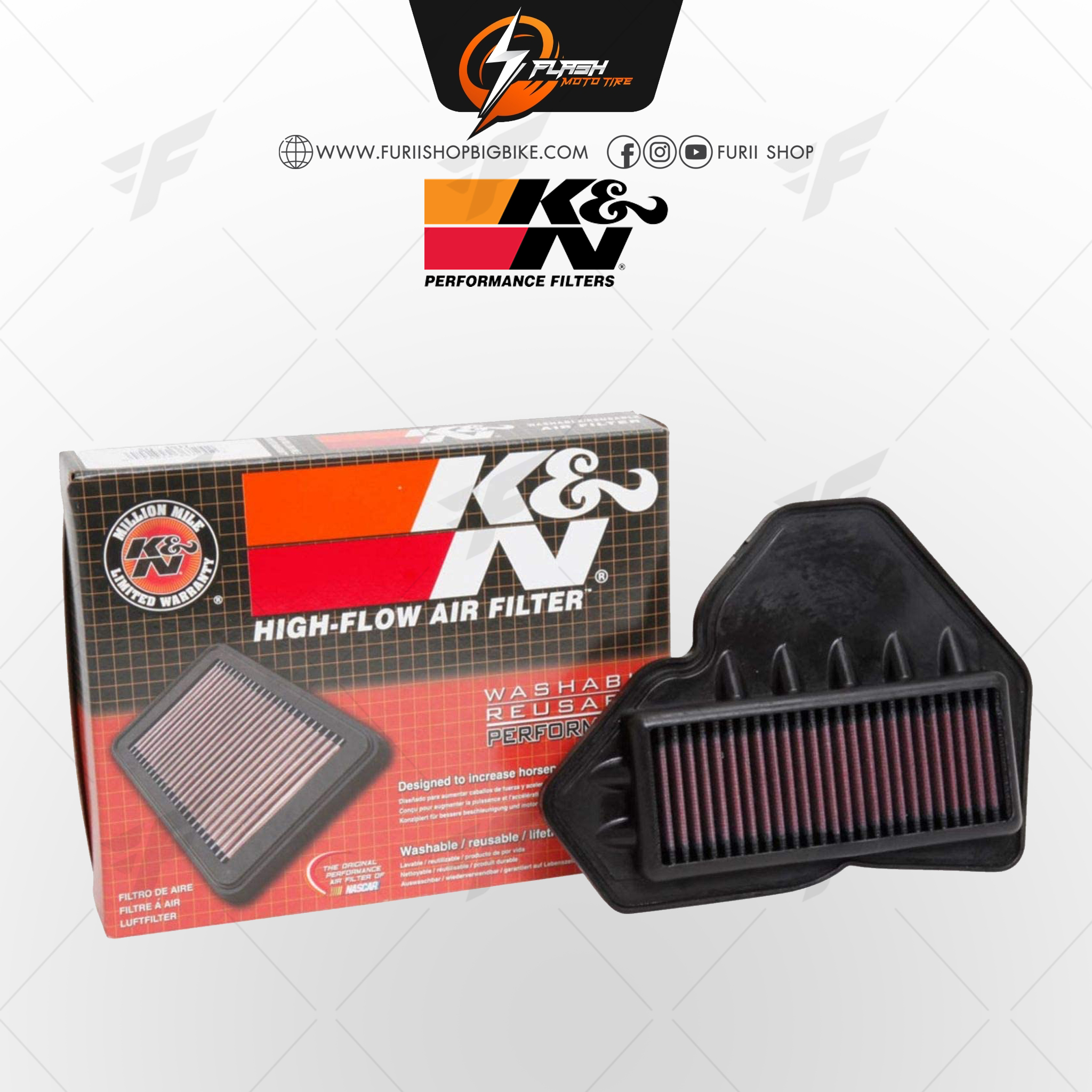 กรองอากาศ K&N สำหรับ SUZUKI