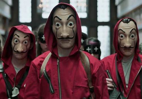 หน้ากากดาลี่ จากซีรีย์ Netflix Money Heist ทรชนคนปล้นโลก หน้ากากออกงาน