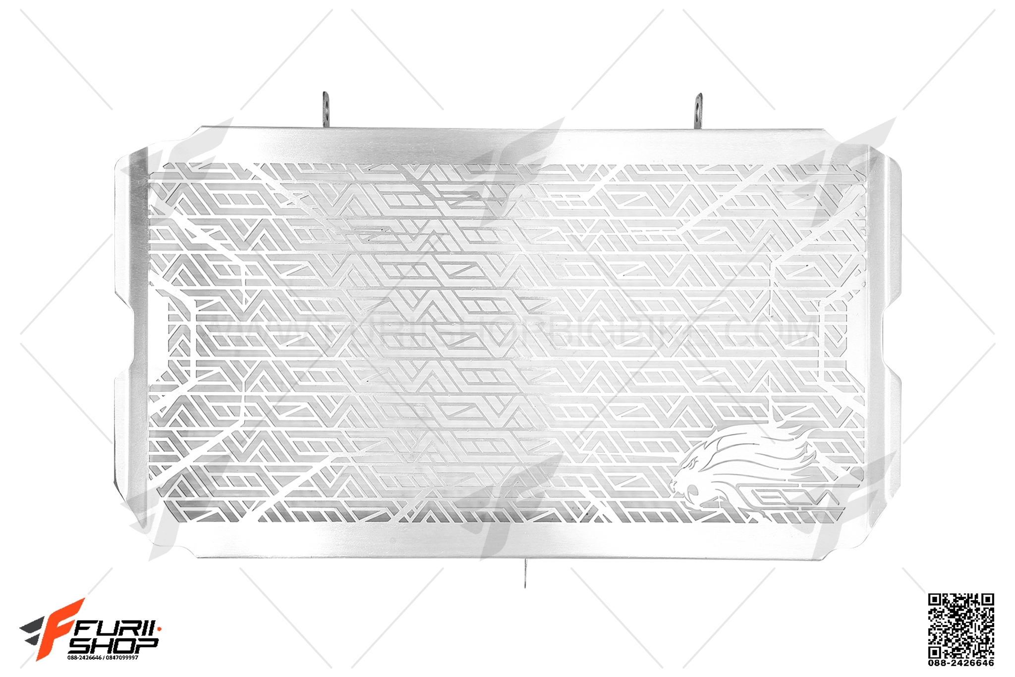 การ์ดหม้อน้ำ LEON สีเงิน FOR KAWASAKI Z800