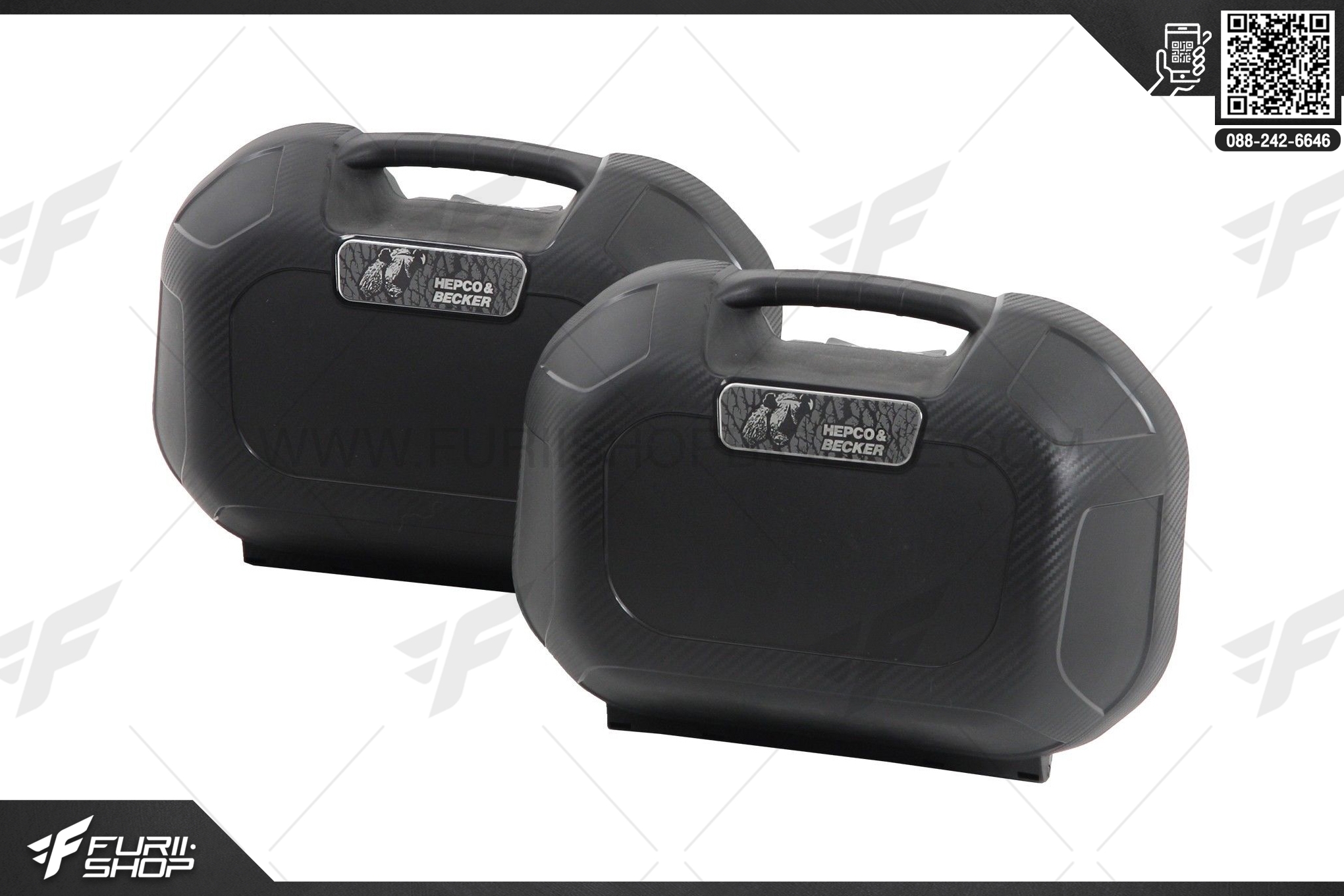 กล่องข้าง Hepco & Becker : Orbit Side Luggage Set for C-Bow Bracket