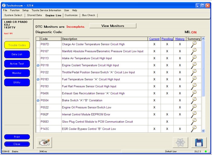 เครื่องมือวิเคราะห์ รถ โตโยต้า IT3