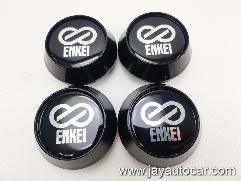 ฝาล้อรถยนต์ ฝาล้อแม็กซ์ สำหรับ ล้อแม็ก RPF1 เอ็นไก สติ๊กเกอร์เรซิ่น ENKEI สีดำ ขนาด 63 มิล 1ชุด 4ชิ้น