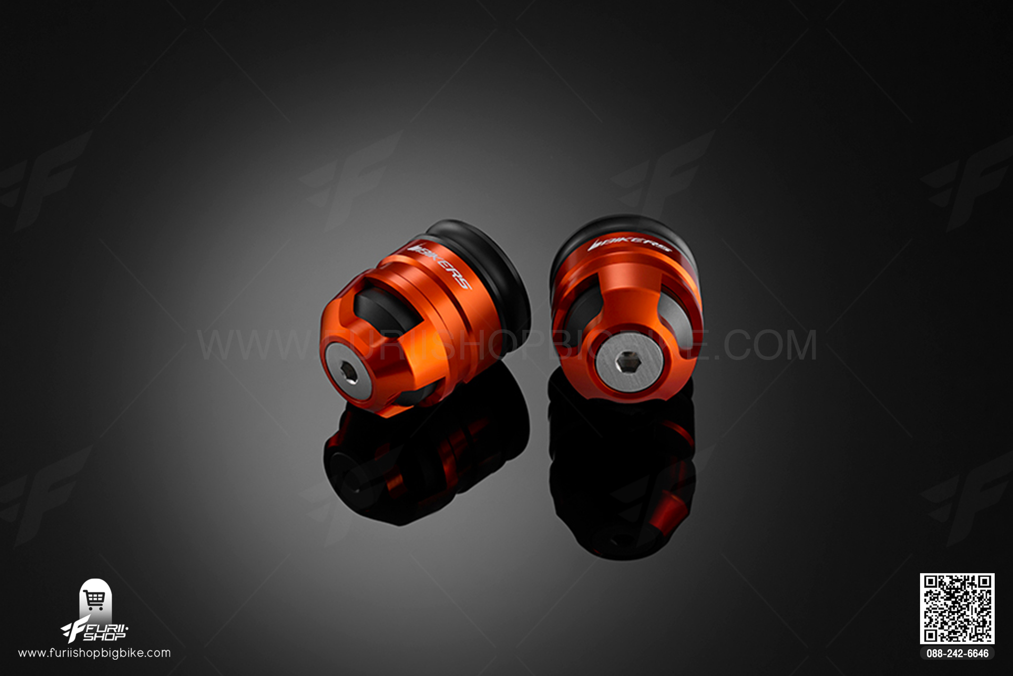 Handle Bar Caps (used with BIKERS Handle Bar) Bikers Z800 แฮนด์บาร์