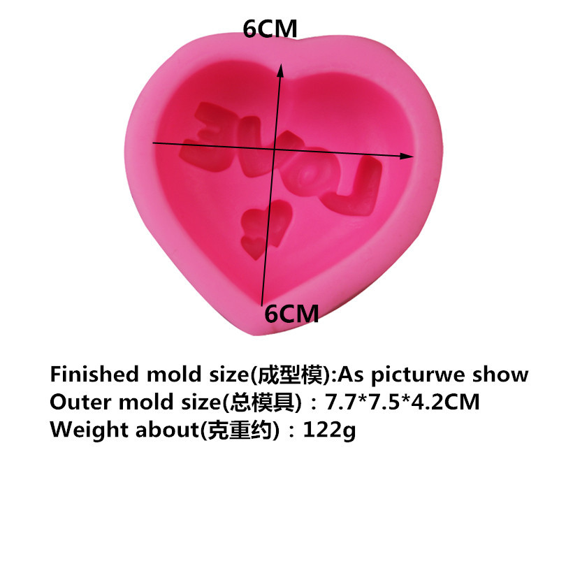 แม่พิมพ์ซิลิโคน พิมพ์วุ้น หัวใจ เลือกแบบ