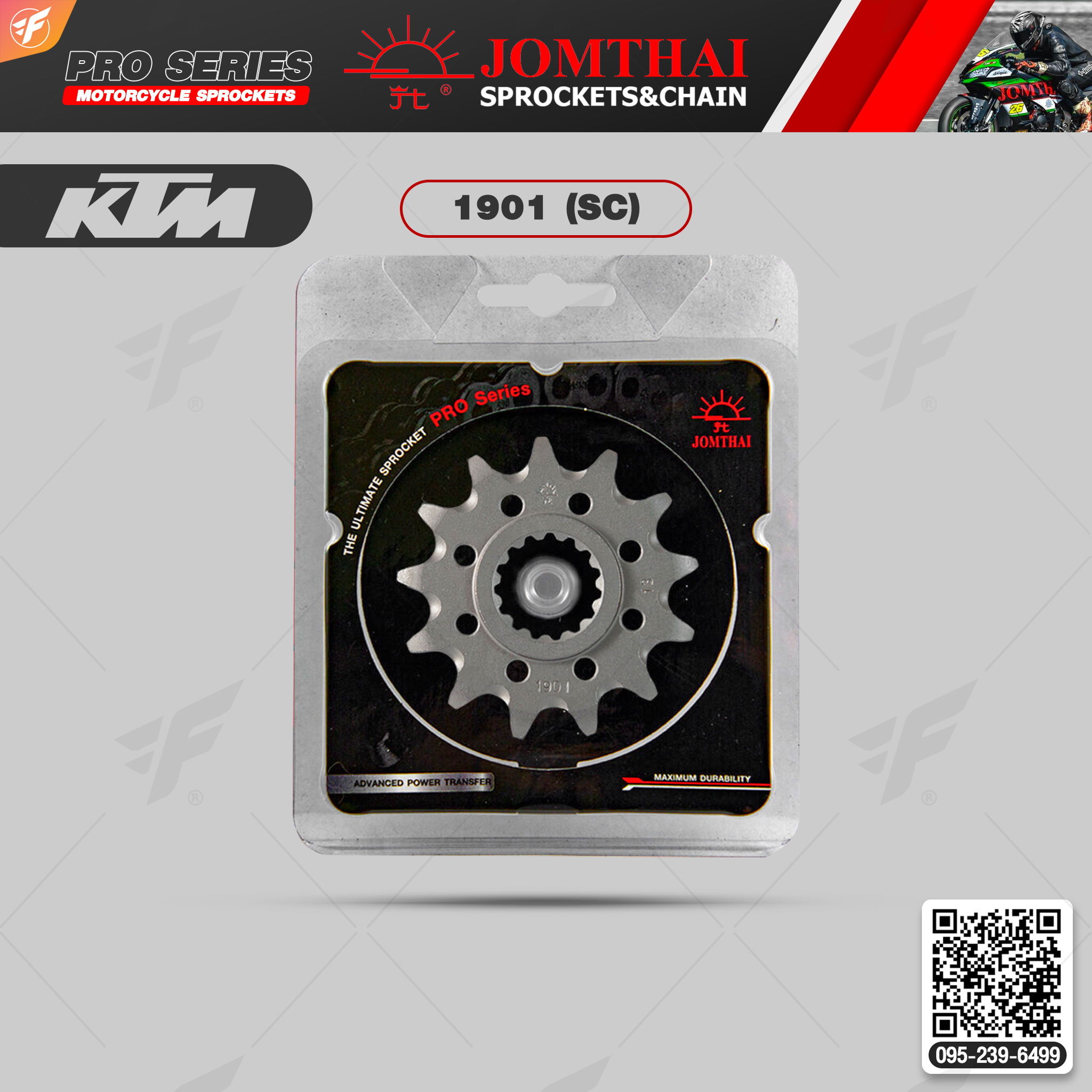 สเตอร์หน้า JOMTHAI (พระอาทิตย์) : 1901 (SC) 13ฟัน Chain 520 For KTM EXC250,300 / SXF250,300 / 690Enduro